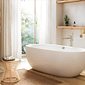 Banheira Freestanding Acrílica Branca Roca Virginia A248217000 Banheira Freestanding Acrílica Branca Roca Virginia A248217000