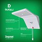 Chuveiro Ducha Ducali Eletrônica Branco Zagonel 7500W 220V