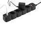 Protetor Eletronico Com 4 Tomadas e 2 Portas USB Preto
