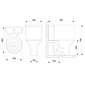 Kit Completo Vaso Sanitário Parati Com Caixa Acoplada Caramelo / Marrom Logasa