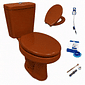 Kit Completo Vaso Sanitário Parati Com Caixa Acoplada Caramelo / Marrom Logasa