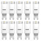 Kit Com 10Pçs Lâmpada Led Para Lustre G9 3W 3000K Taschibra