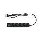Protetor Eletronico Com 4 Tomadas e 2 Portas USB Preto