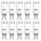 Kit Com 10Pçs Lâmpada Led Para Lustre G9 3W 3000K Taschibra Kit Com 10Pçs Lâmpada Led Para Lustre G9 3W 3000K Taschibra