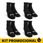 Kit Meia Performance Norden Cano Curto Preto - 4 Pares