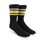 Meia Esportiva Norden Stripe Preto e Amarelo