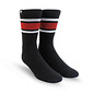 Meia Esportiva Norden Stripe Preto e Vermelho Meia Esportiva Norden Stripe Preto e Vermelho