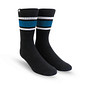 Meia Esportiva Norden Stripe Preto e Azul Meia Esportiva Norden Stripe Preto e Azul