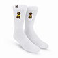 Meia Esportiva Norden Mood Branco Caramelo Torcedor