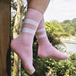 Meia Esportiva Norden Old Style Rosa e Branco Meia Esportiva Norden Old Style Rosa e Branco