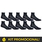 Kit Meia Cano Curto Norden Preto 38/43 - 10 Pares