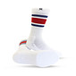 Meia Esportiva Norden Stripe Branco e Vermelho Meia Esportiva Norden Stripe Branco e Vermelho