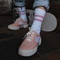 Meia Esportiva Norden Old Style Branco e Rosa Meia Esportiva Norden Old Style Branco e Rosa