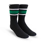 Meia Esportiva Norden Stripe Preto e Verde Meia Esportiva Norden Stripe Preto e Verde