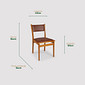 Cadeira Asolo Estofada em Madeira Maciça com Design Contemporâneo Equilibrado Cadeira Asolo Estofada em Madeira Maciça com Design Contemporâneo Equilibrado