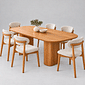 Conjunto De Jantar Mesa 240x120cm Valencia Com 6 Cadeiras Porto Conjunto De Jantar Mesa 240x120cm Valencia Com 6 Cadeiras Porto