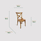 Cadeira Espanha X em Madeira Maciça com Design Rústico Autêntico Cadeira Espanha X em Madeira Maciça com Design Rústico Autêntico
