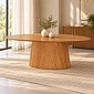 Mesa Conica Oval Alana Amadeirada tamanho unico