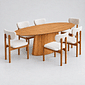 Conjunto De Jantar Mesa Oval Alana 240x120cm Com 6 Cadeiras Veneza Conjunto De Jantar Mesa Oval Alana 240x120cm Com 6 Cadeiras Veneza
