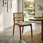 Cadeira Pisa em Madeira Maciça com Tela Portuguesa e Design Leve Cadeira Pisa em Madeira Maciça com Tela Portuguesa e Design Leve
