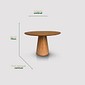 Mesa de Jantar Redonda Domo 180cm 10 Lugares em Madeira Laminada Design Cone Mesa de Jantar Redonda Domo 180cm 10 Lugares em Madeira Laminada Design Cone