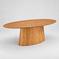 Mesa Conica Oval Alana Amadeirada tamanho unico