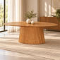 Mesa Conica Oval Alana Amadeirada Mesa Conica Oval Alana Amadeirada