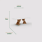 Mesa Vitta Branca 240x120 cm para Conjunto