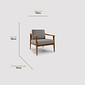Poltrona de Madeira Maciça Estofada Arezzo Design Mid-Century Poltrona de Madeira Maciça Estofada Arezzo Design Mid-Century