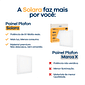 Painel Plafon LED Solara 40x40 30W, iluminação forte e econômica para ambientes internos