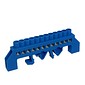 Barramento de Neutro Azul 12 Vias 80A com Proteção para Trilho DIN ou Parafuso - HC-008