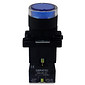Botão de Impulso Azul 1NA Iluminado 220V Plástico 22mm - EW3661 Botão de Impulso Azul 1NA Iluminado 220V Plástico 22mm - EW3661