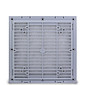 Veneziana com Filtro para Ventilador 150x150mm e 120x120mm cor Cinza