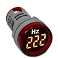 Frequencímetro Digital Medição 0-99Hz Vermelho Ø22mm - AD22-22HZ-R