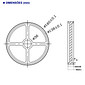 Roda Roldana Metálica com Borracha 500mm de Perímetro para Encoder Eixo 6mm Roda Roldana Metálica com Borracha 500mm de Perímetro para Encoder Eixo 6mm