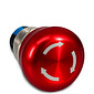 Botão De Emergência Antivandalismo 1 Contato Reversível Metálico 19mm Vermelho - RN19C-M11 Botão De Emergência Antivandalismo 1 Contato Reversível Metálico 19mm Vermelho - RN19C-M11