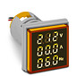 Multimedidor Digital Amarelo 22mm Tensão, Corrente e Frequência - AD22-22VAHS/Y Multimedidor Digital Amarelo 22mm Tensão, Corrente e Frequência - AD22-22VAHS/Y