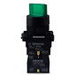 Chave Seletora Iluminada Verde 220V com 3 Posições 2NA Plástica 22mm - XB2-EK3365
