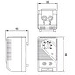 Termostato Painel Quadro Elétrico Para resfriamento Trilho Din Kts011 1na Ajuste: 0°C ~ 60°C