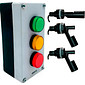 Kit Indicador de Nível Sinalizador LED Visual 3 Estágios + 3 Micro Boias
