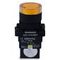 Botão de Impulso Amarelo 1NA Iluminado 24V Plástico 22mm - EW3561 Botão de Impulso Amarelo 1NA Iluminado 24V Plástico 22mm - EW3561