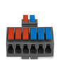 Conector Emenda Derivação Rápida 2 Entradas 6 Saídas Cabo até 4mm² Corrente máx. 41A - KV426