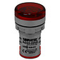 Voltímetro Digital DC Medidor Tensão 5-60Vdc Vermelho Ø22mm - AD22-22VS-DC-R
