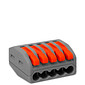 Conector de Emenda Rápida 5 Vias Conectadas para Cabo até 4mm² Corrente máx. 32A - KV415 Conector de Emenda Rápida 5 Vias Conectadas para Cabo até 4mm² Corrente máx. 32A - KV415