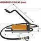 Bomba Hidráulica Manual com Pedal de Alta Pressão até 700Kg/cm² - CFP-800