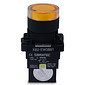 Botão de Impulso Amarelo 1NA Iluminado 220V Plástico 22mm - EW3561 Botão de Impulso Amarelo 1NA Iluminado 220V Plástico 22mm - EW3561