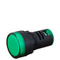 Sinaleiro LED Verde 12V-24V Padrão 22mm - AD22