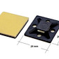 Suporte Auto Adesivo 20x20mm Fixador Abraçadeiras Preto Pacote 100 Peças Suporte Auto Adesivo 20x20mm Fixador Abraçadeiras Preto Pacote 100 Peças