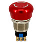 Botão De Emergência Antivandalismo 1 Contato Reversível Metálico 19mm Vermelho - RN19C-M11 Botão De Emergência Antivandalismo 1 Contato Reversível Metálico 19mm Vermelho - RN19C-M11