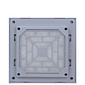 Veneziana com Filtro para Ventilador 80x80mm cor Bege